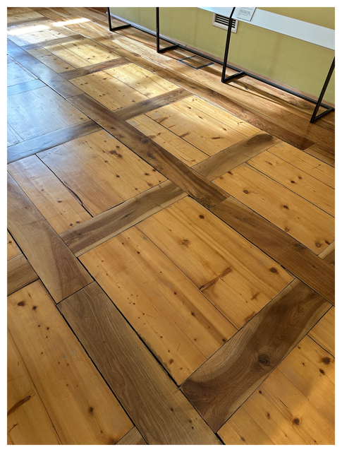 Dettaglio del pavimento in legno